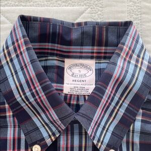 Brooks Brothers Men's Plaid Button Down Shirt